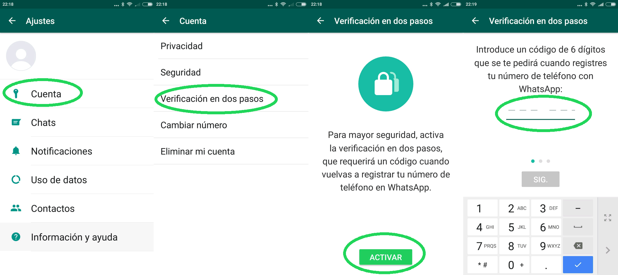 whatsapp-verificacion-dos-pasos-android-seguridad, doble autenticación